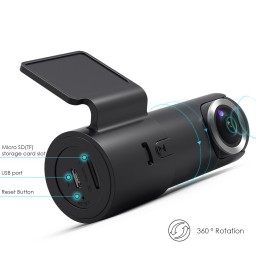 Camera Auto Goluk T2 – camera discreta cu WiFi (include card 32GB)