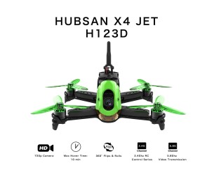 Drona de Curse Hubsan 123D X4 JET - Motoare Brushless camera 5.8G FPV HD + Acumulator bonus